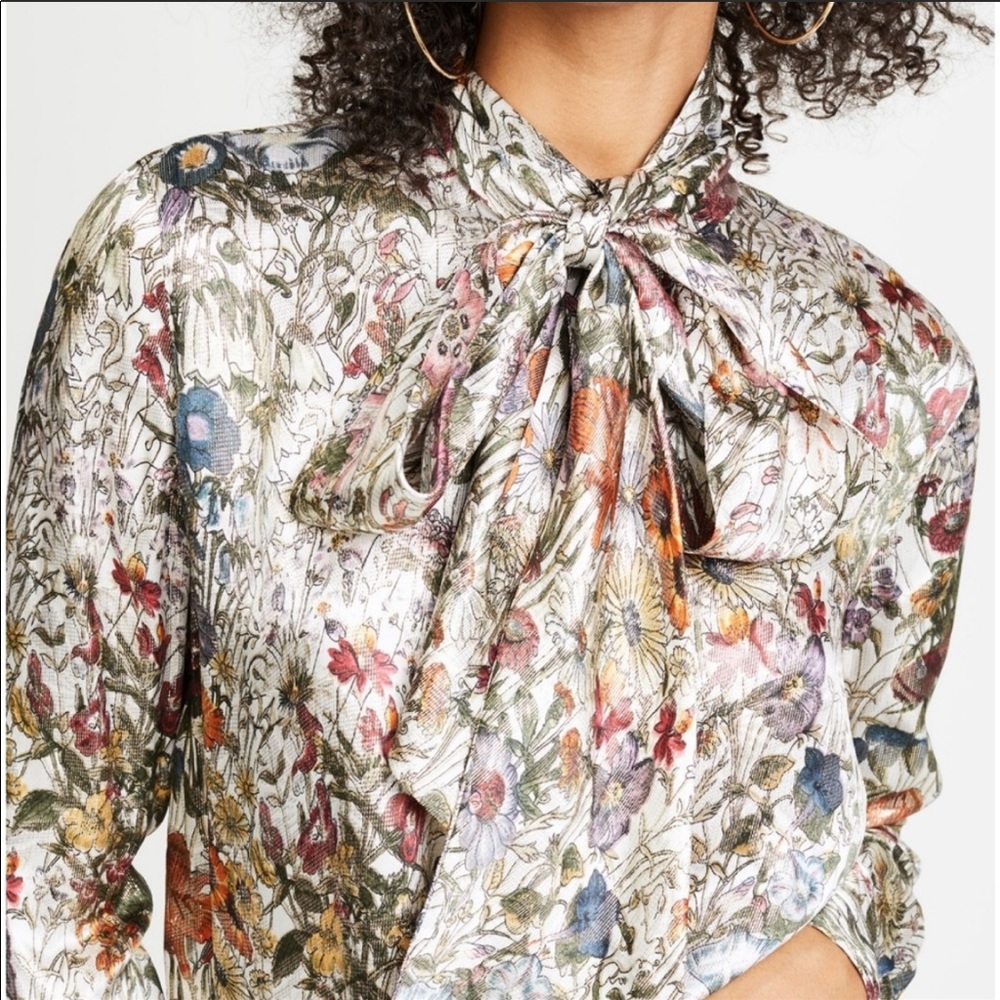 Tory Burch Vanessa Bow blouse NWT 14